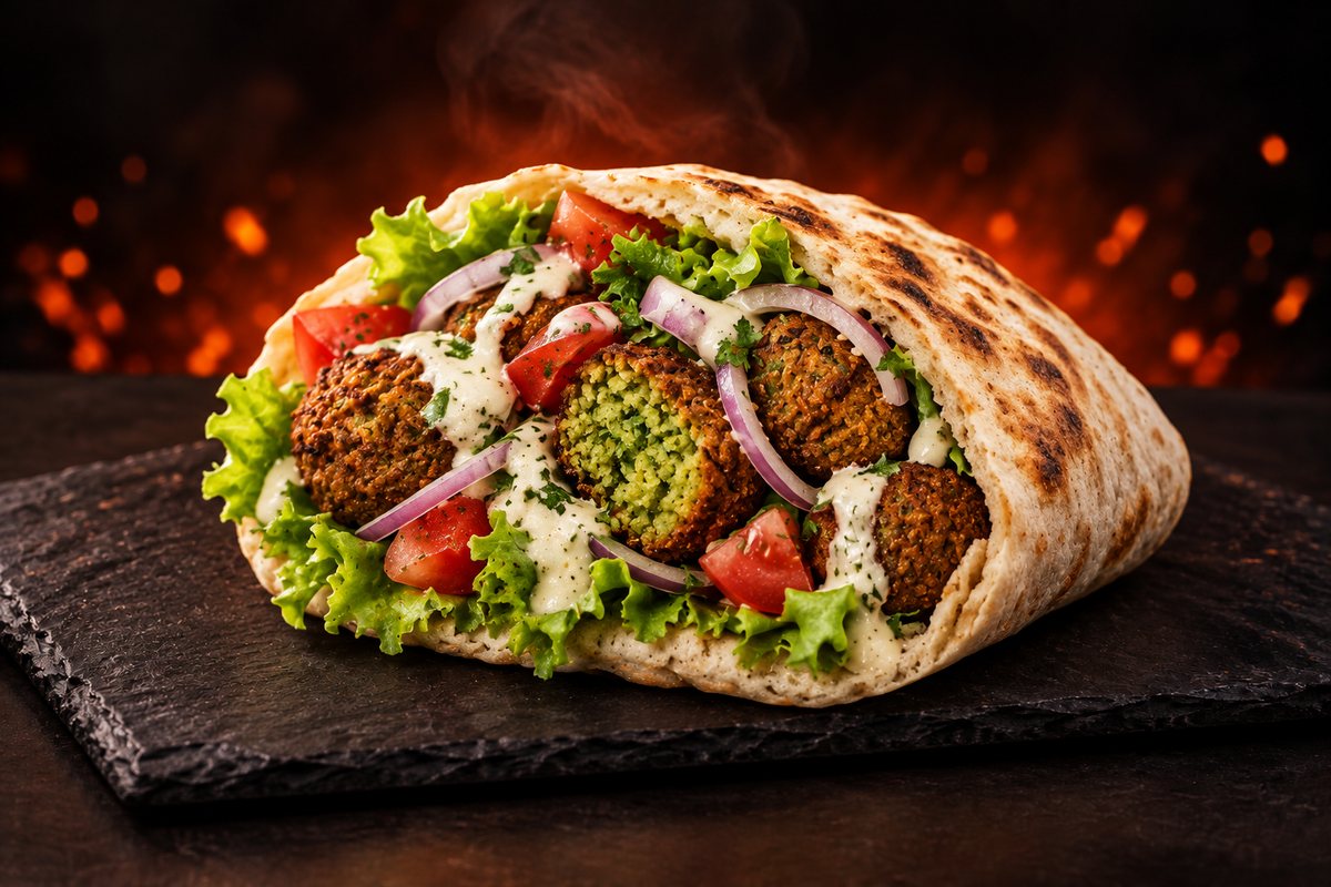 Sandwich Falafel (végétarien)